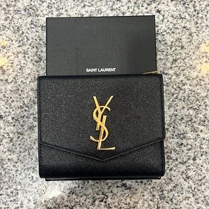YSL Compact Leather Wallet